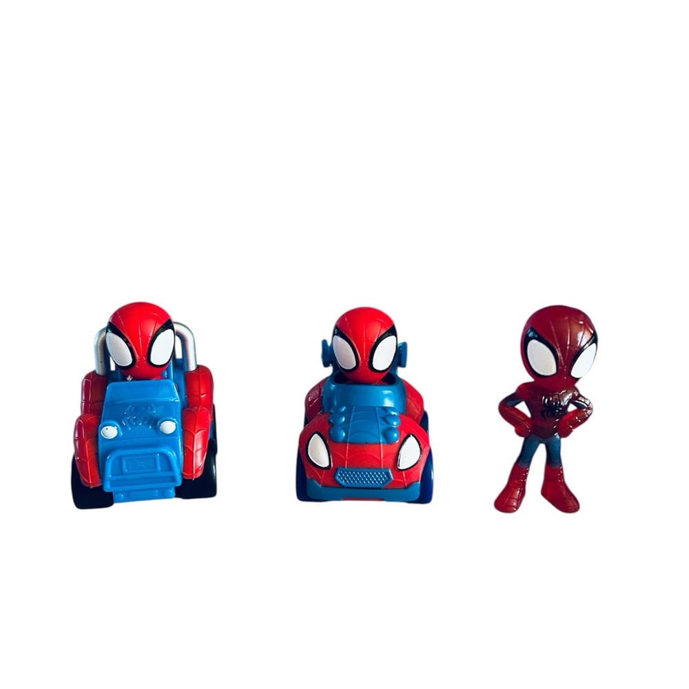 Spidey and His Amazing Friends Web-Quarters- 2 Spidey Figures/ 4 Racers & Spider - Picture 10 of 12